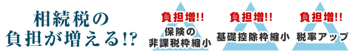 相続税の負担が増える!?